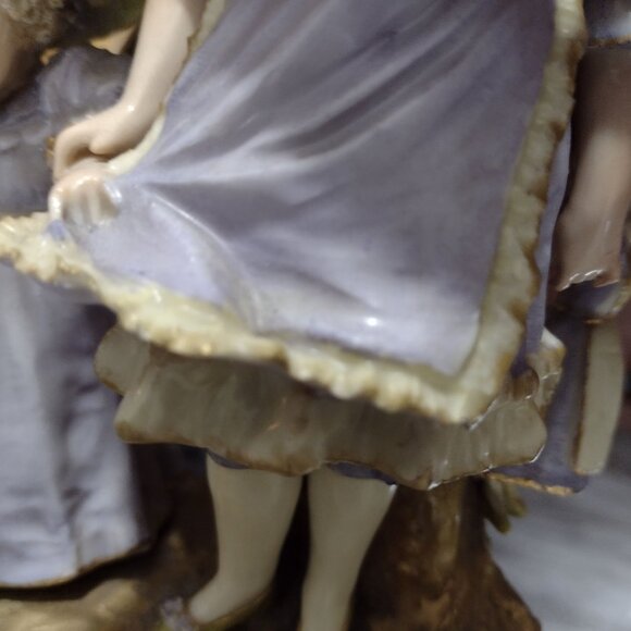 Beautiful Art Nouveau Ernst Wahliss, Vienna, figural group in porcelain - Picture 3 of 10